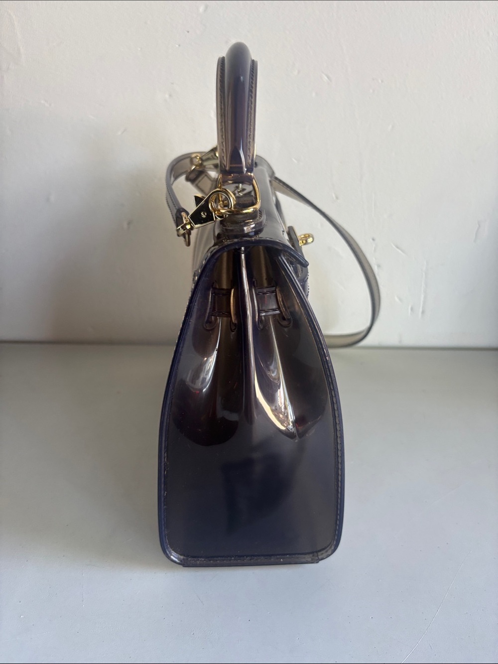 Souvenir De L’exposition Jelly Bag | Retro Transparent Handbag 1998 - Picture 3 of 5